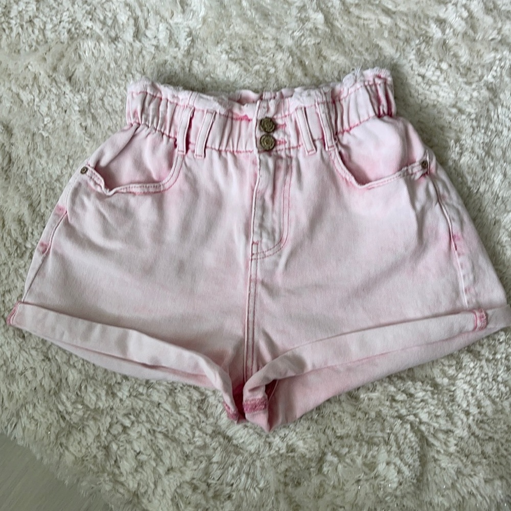 ZARA Pink denim shorts